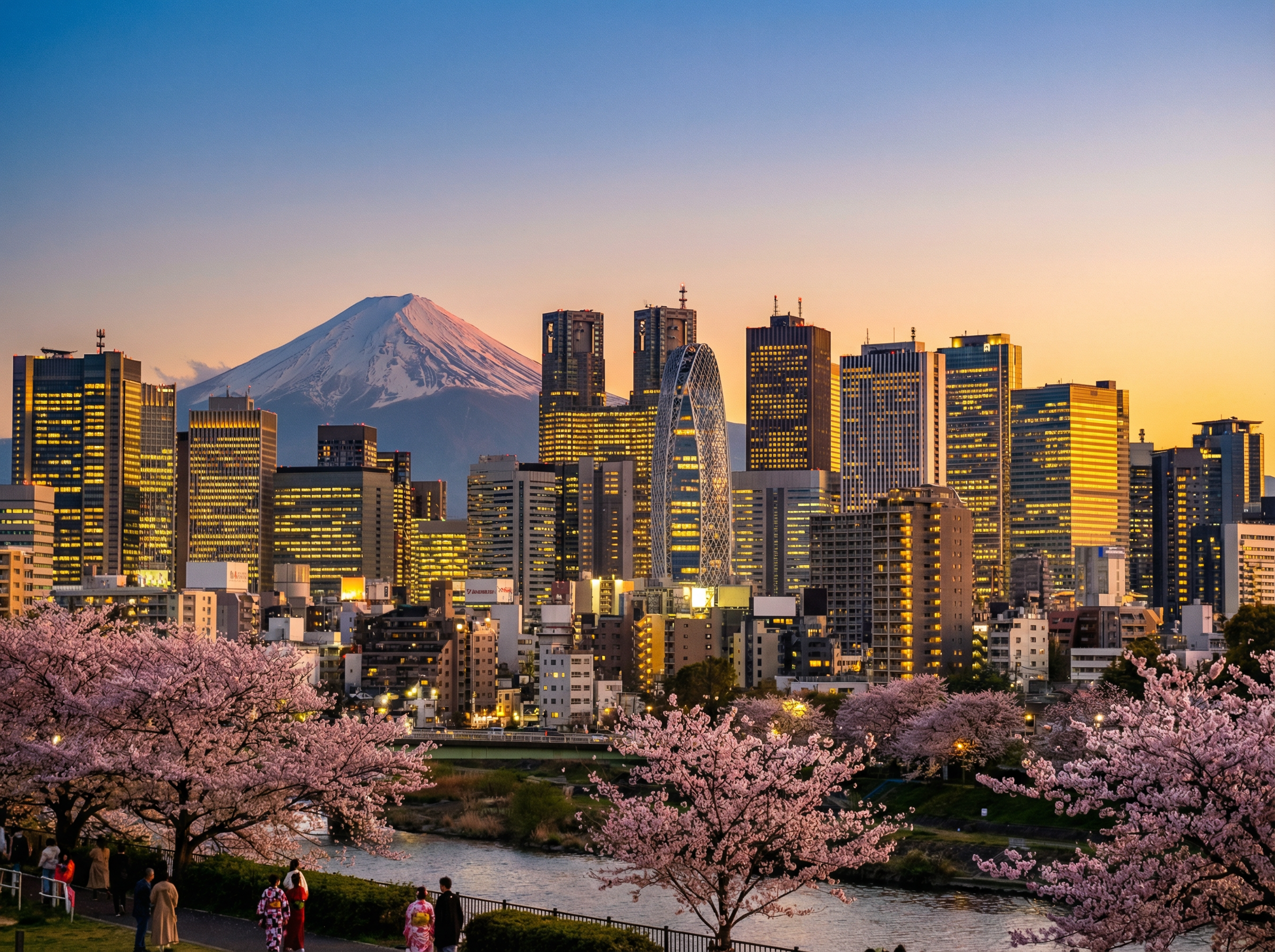 东京天际线，展示了亚洲金融中心的繁荣景象 - 东升国际